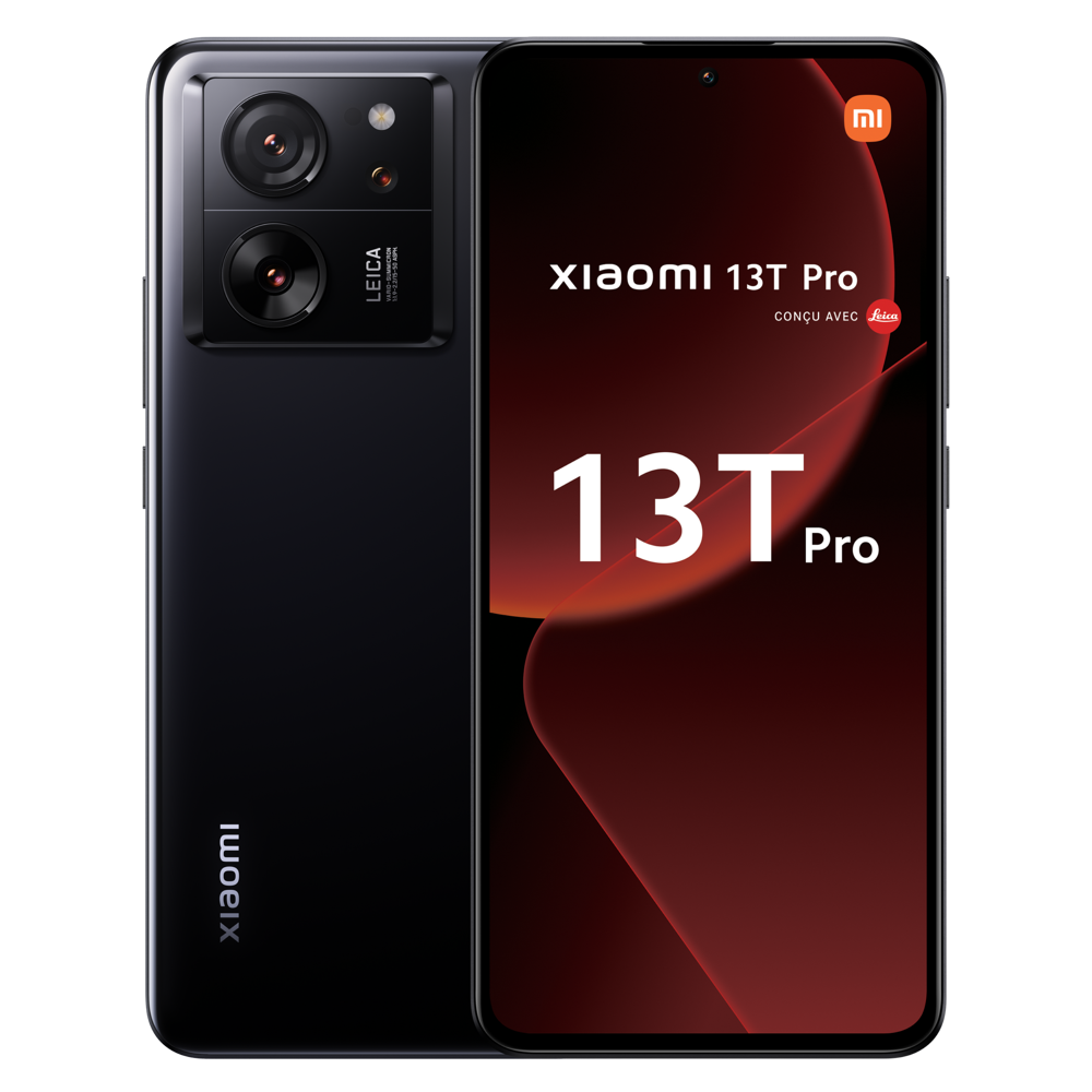 Smartphone Xiaomi 13T Pro 1T Noir conçu avec Leica