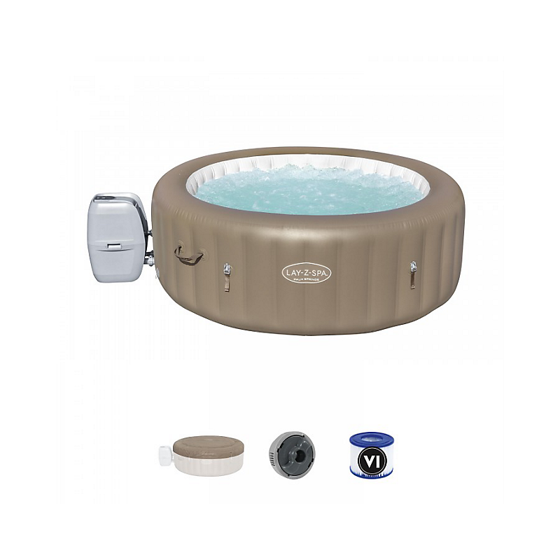 Spa Gonflable Palm Springs Airjet 4/6 places Ø 196 x H 71 cm Bestway Système de massage à bulles Air