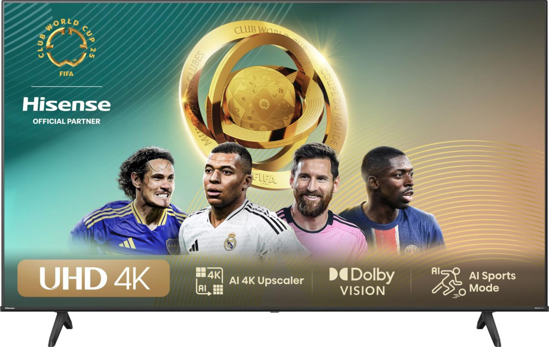 Hisense Smart TV 50 Pouces 50A6N 4K UHD Téléviseur Dolby Vision HDR VIDAA avec Youtube Netflix Disney+ Canal + Commande vocale Alexa