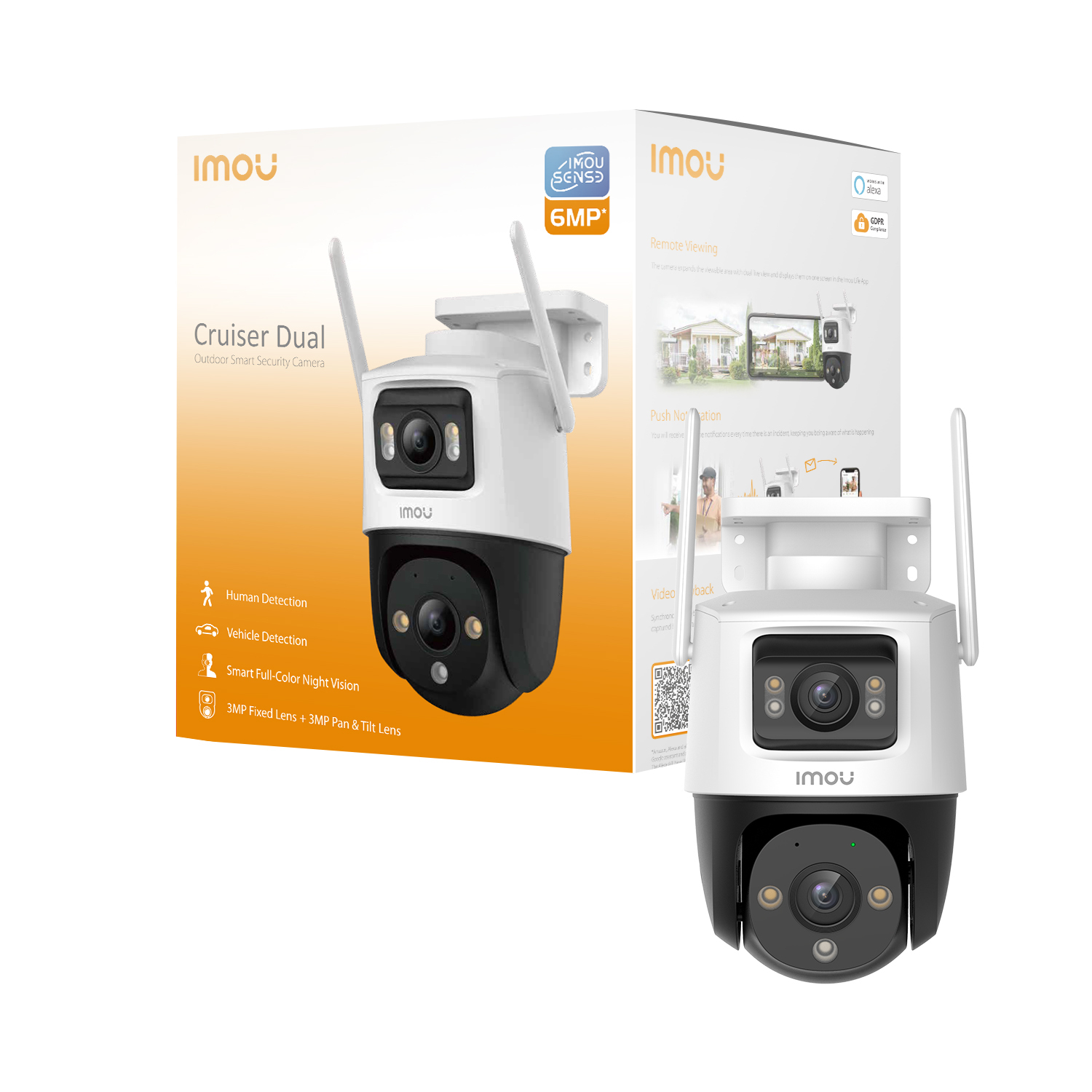 Caméra de surveillance extérieure Imou Cruiser Dual - vue 4