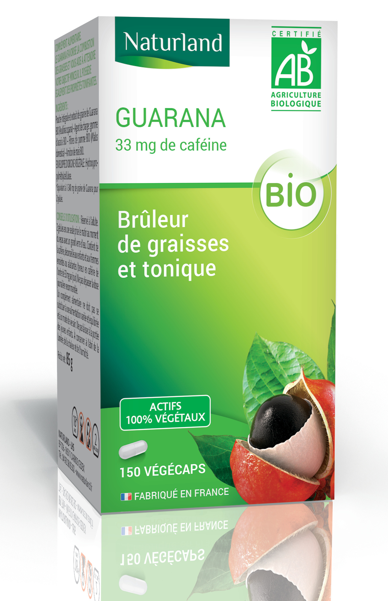 Guarana bio, Brûleur de graisses 150 végécaps