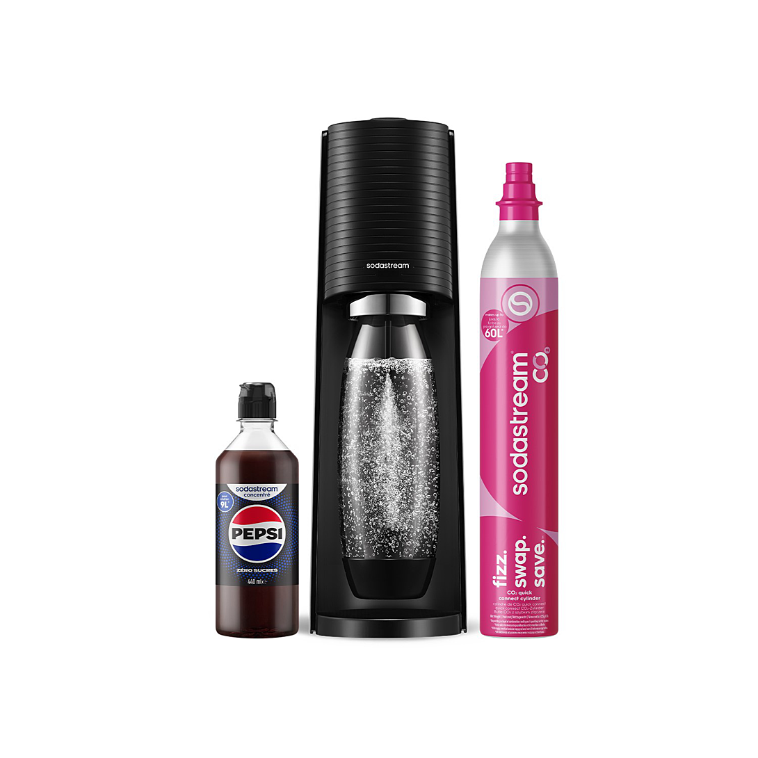 Pack Machine à gazéifier Sodastream Terra + 1 Concentré Pepsi Zéro