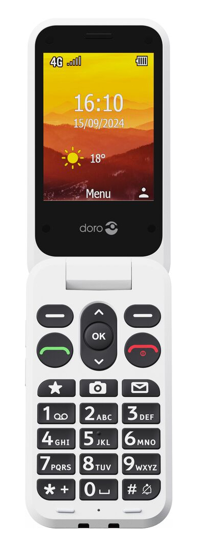 Doro Leva L30 7,11 cm (2.8) 142,7 g Rouge, Blanc Téléphone numérique