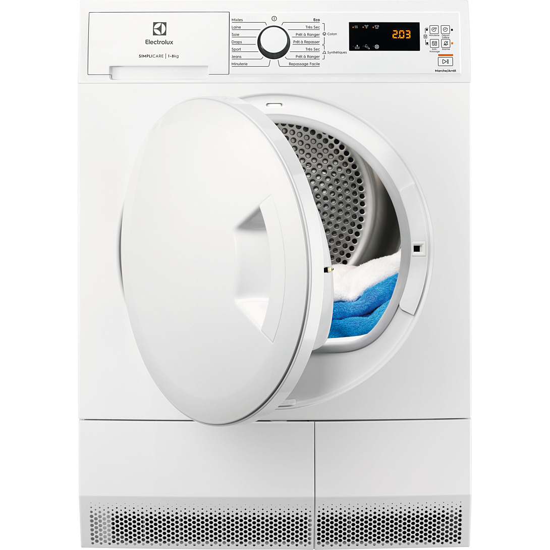 Sèche Linge pompe à chaleur Electrolux EDHF2812WE 8KG - vue 1