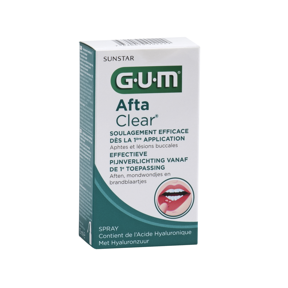 Spray Gum Aftaclear Aphtes et Lésions Buccales 15ml