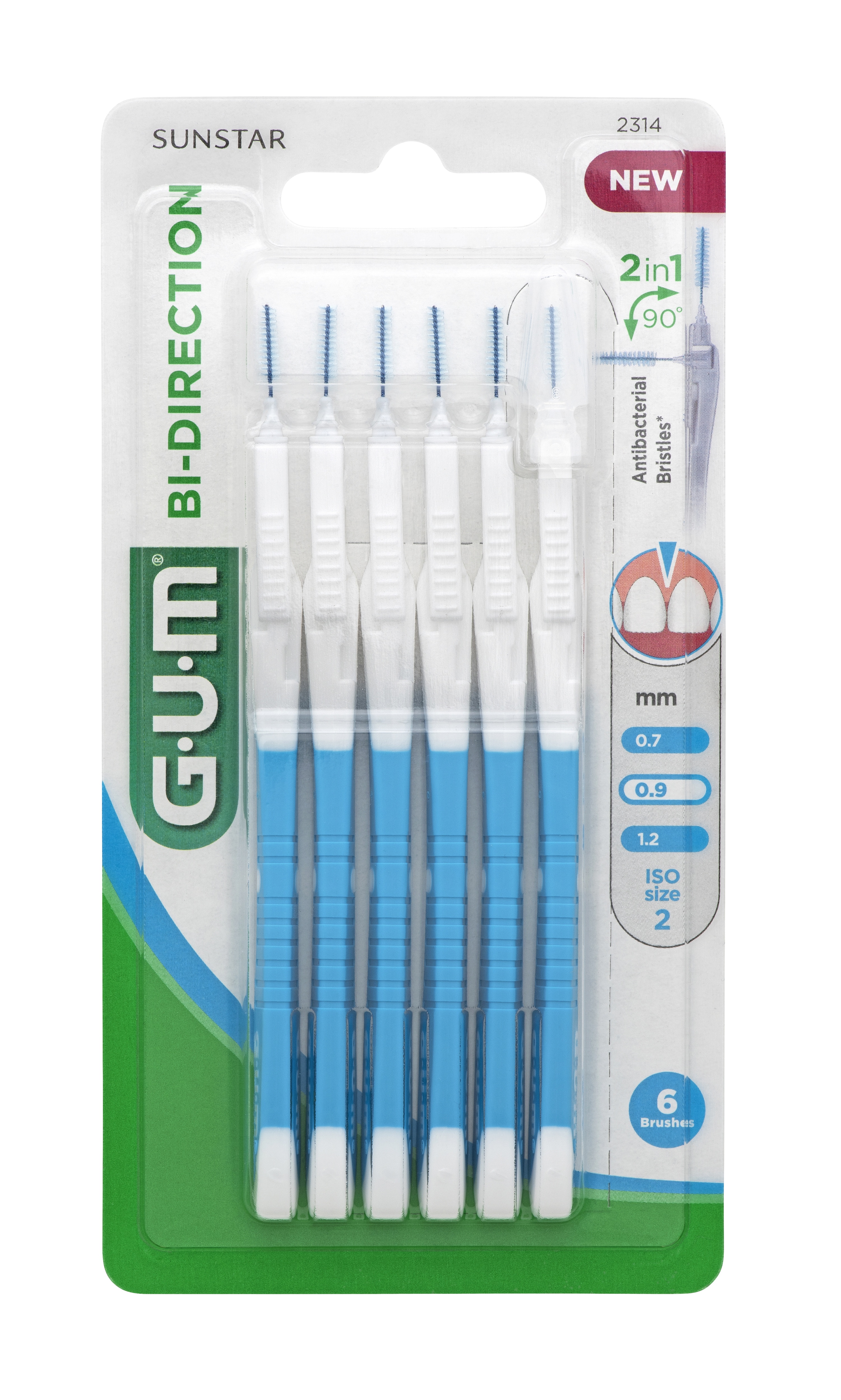 Brossette Interdentaire Gum Le Lot De 6 Brossettes - vue 2