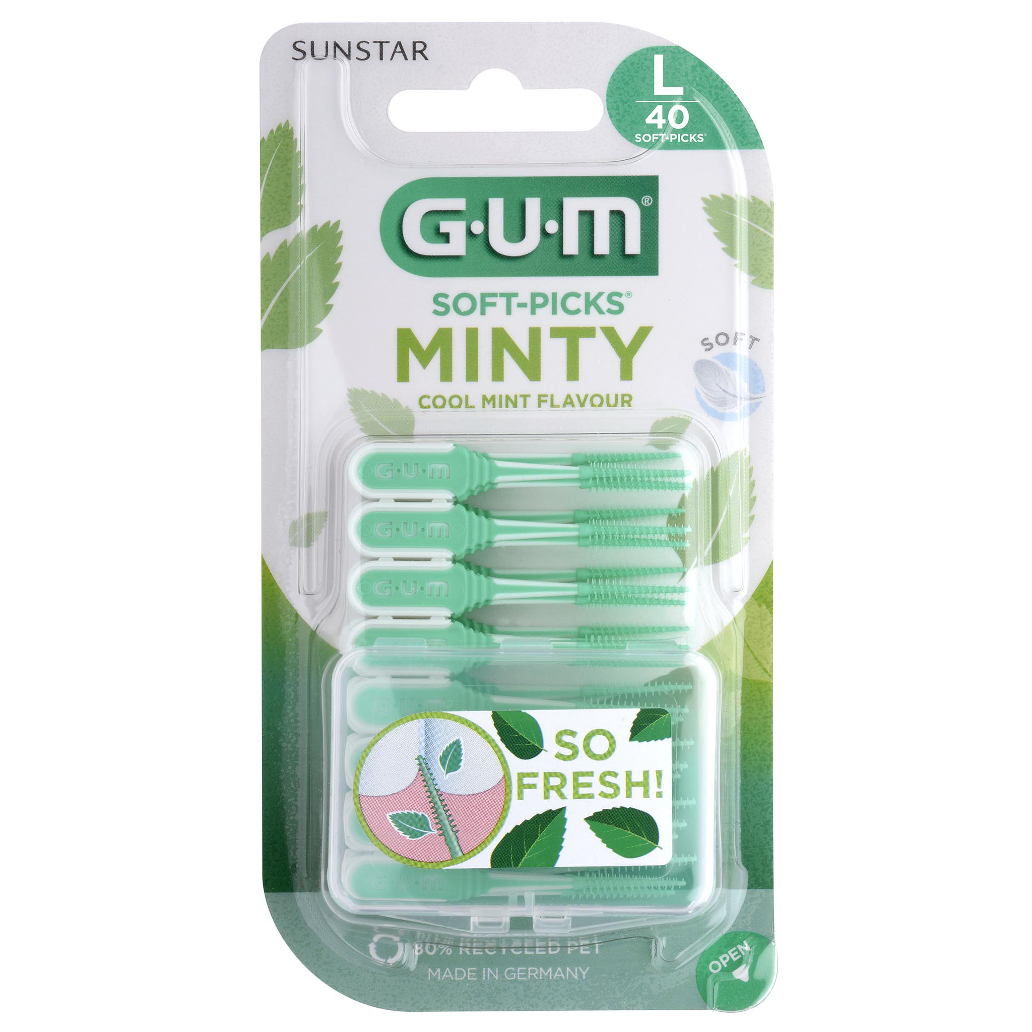 Bâtonnets Interdentaires Fresh & Clean Cool Mint Taille Gum Les 40 Bâtonnets