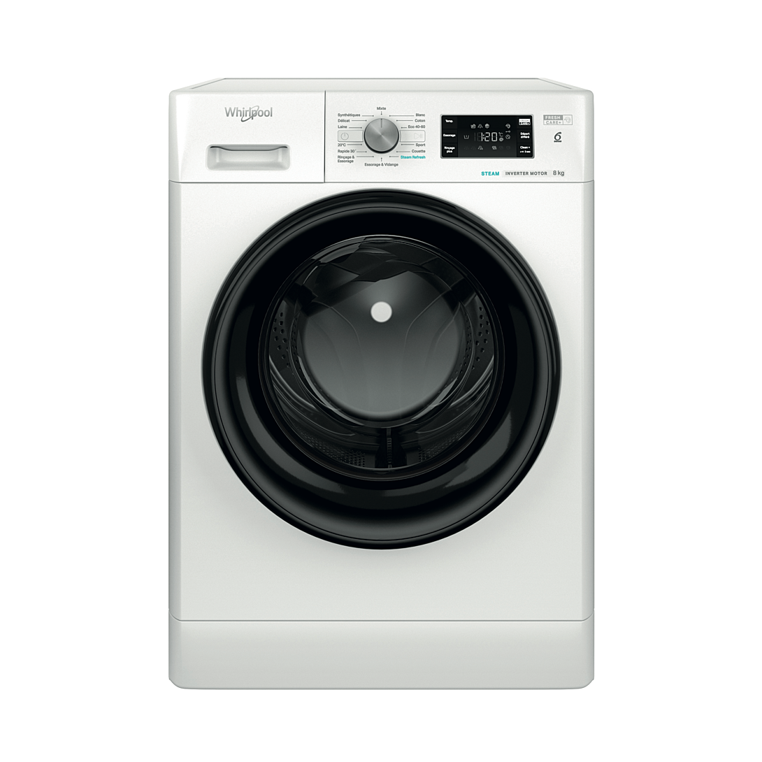 Lave Linge HUBLOT WHIRLPOOL FFB8469BVFR 8kg 1400 tours - vue 3