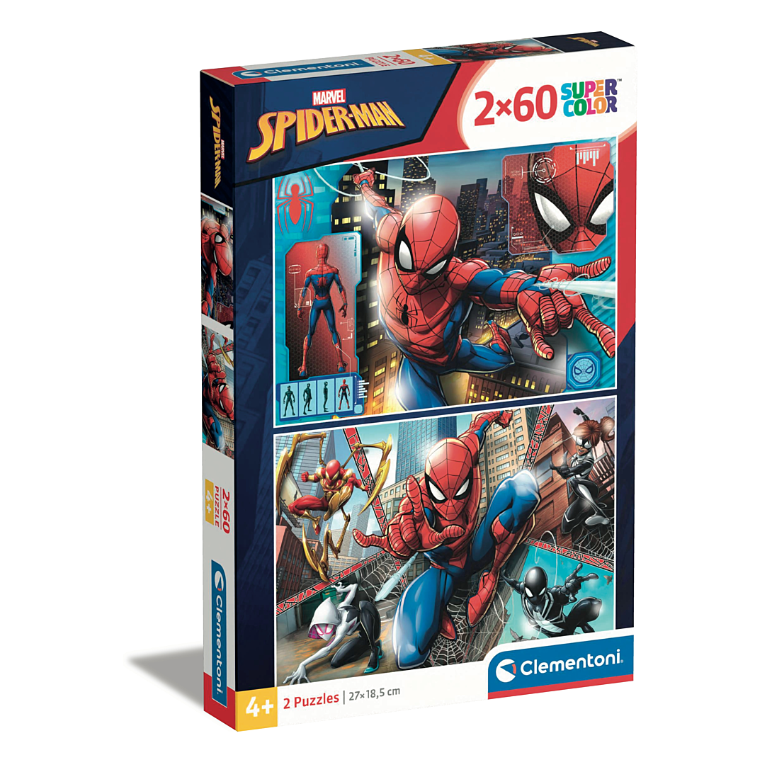 2x60 pièces Spider Man