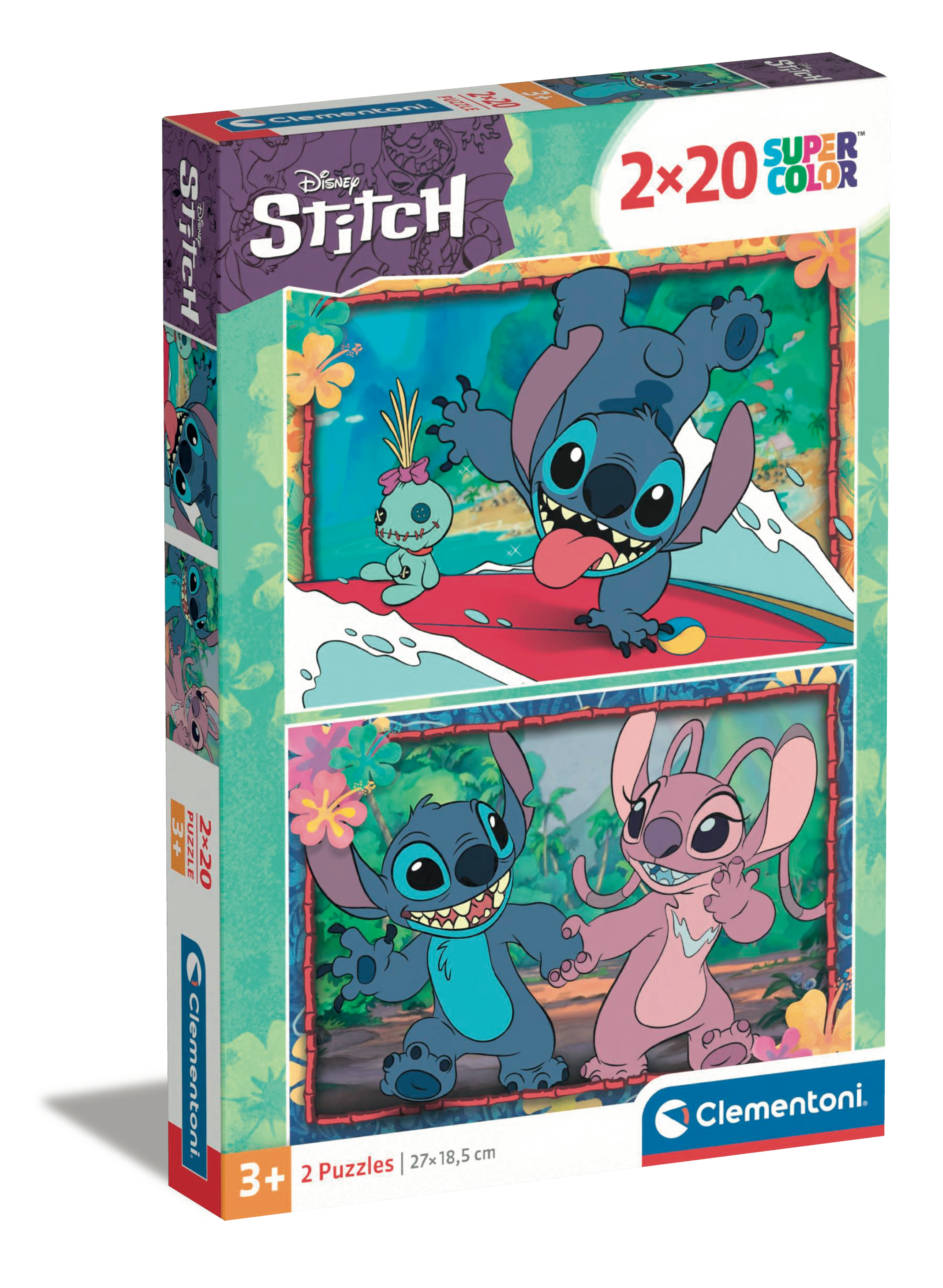 CLEMENTONI 2x20 pièces Stitch - vue 10