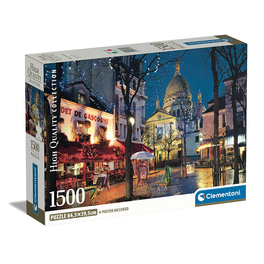 Puzzle 1500 pièces : Paris Montmartre Clementoni Puzzles - vue 3