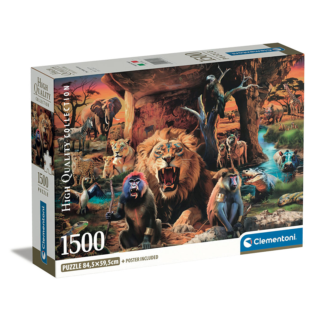 Puzzle 1500 pièces : Animaux Clementoni Puzzles - vue 2