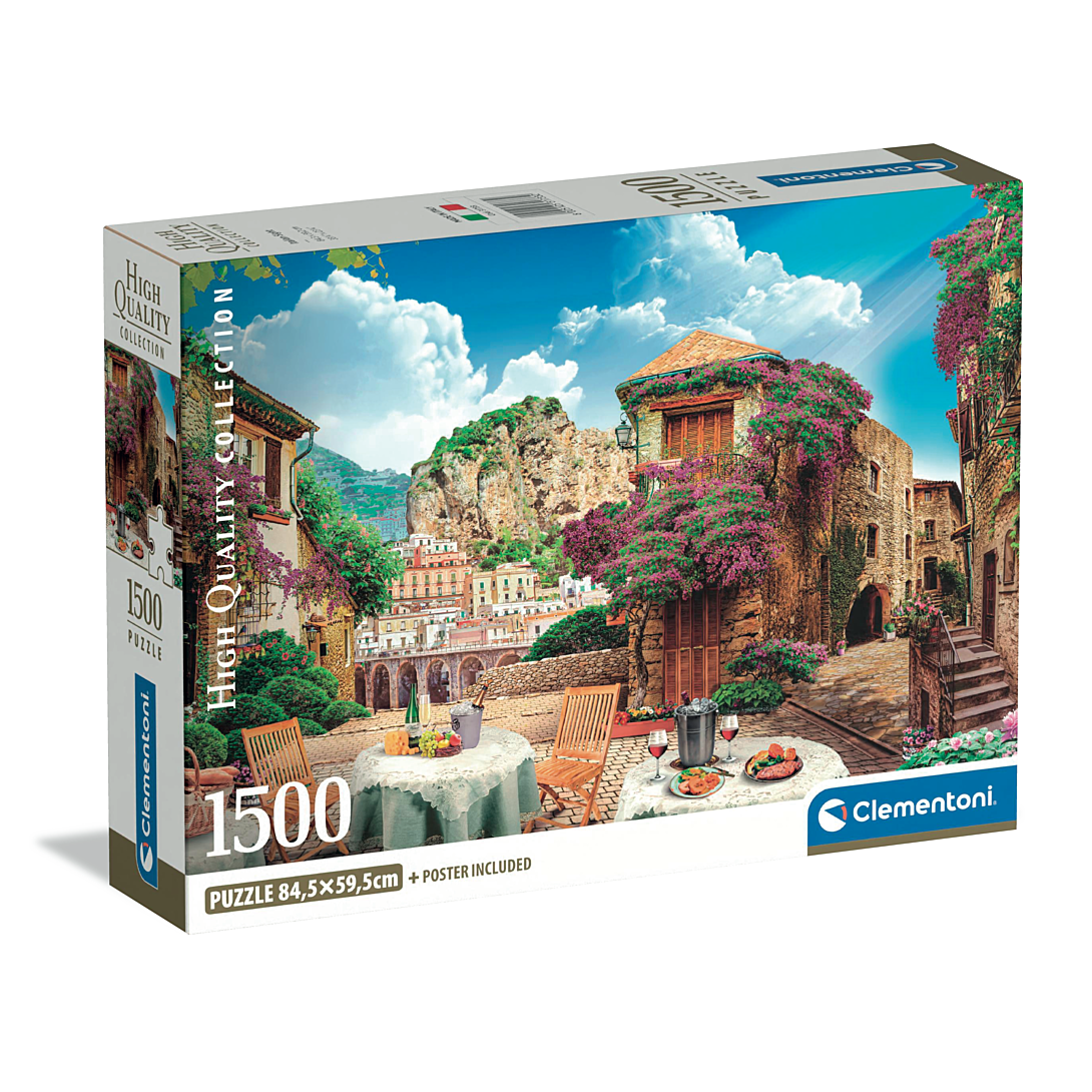 Puzzle Compact 1500 pièces : Vue italienne Clementoni Puzzles