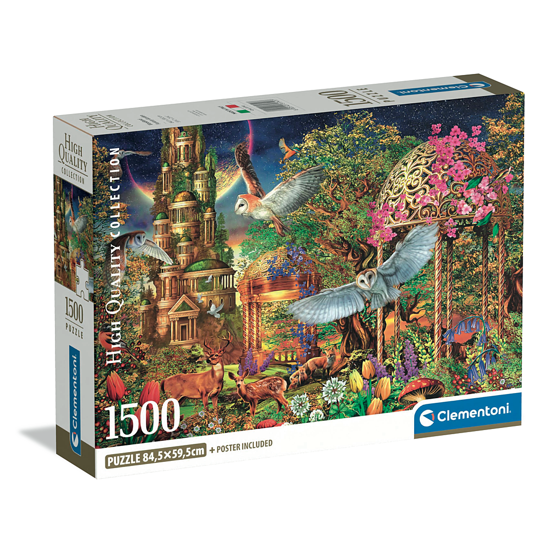 Puzzle Compact 1500 pièces : Jardin Fantastique Forestier Clementoni Puzzles - vue 2