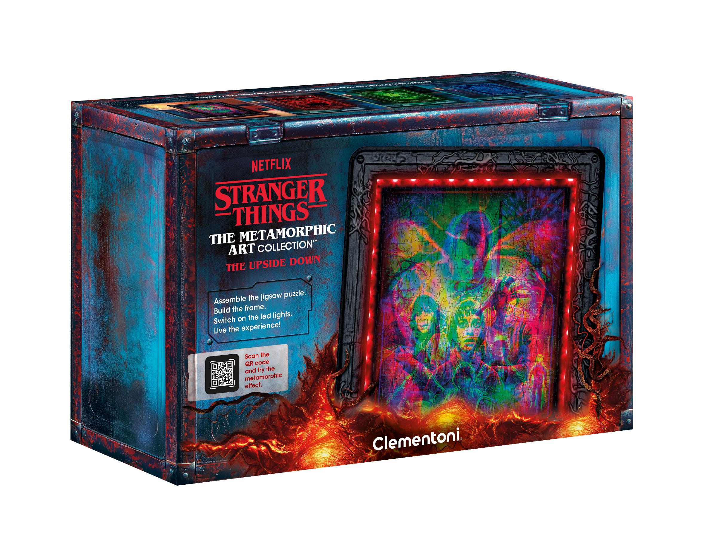 The Metamorphic Art Collection - Stranger Things - Cadre lumineux Le monde à l'envers