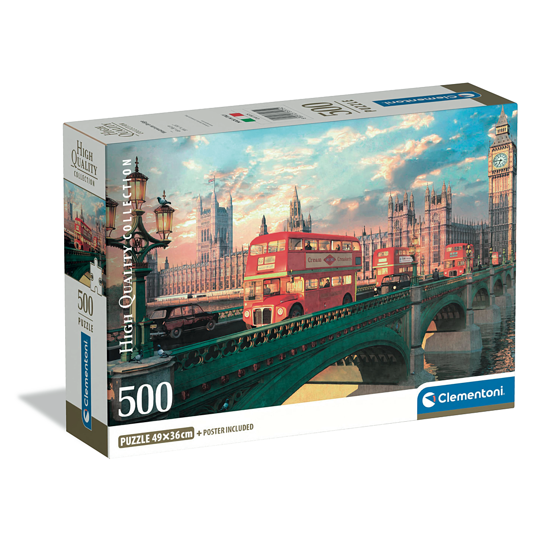 Puzzle Compact 500 pièces : Le Pont de Westminster Clementoni Puzzles - vue 2