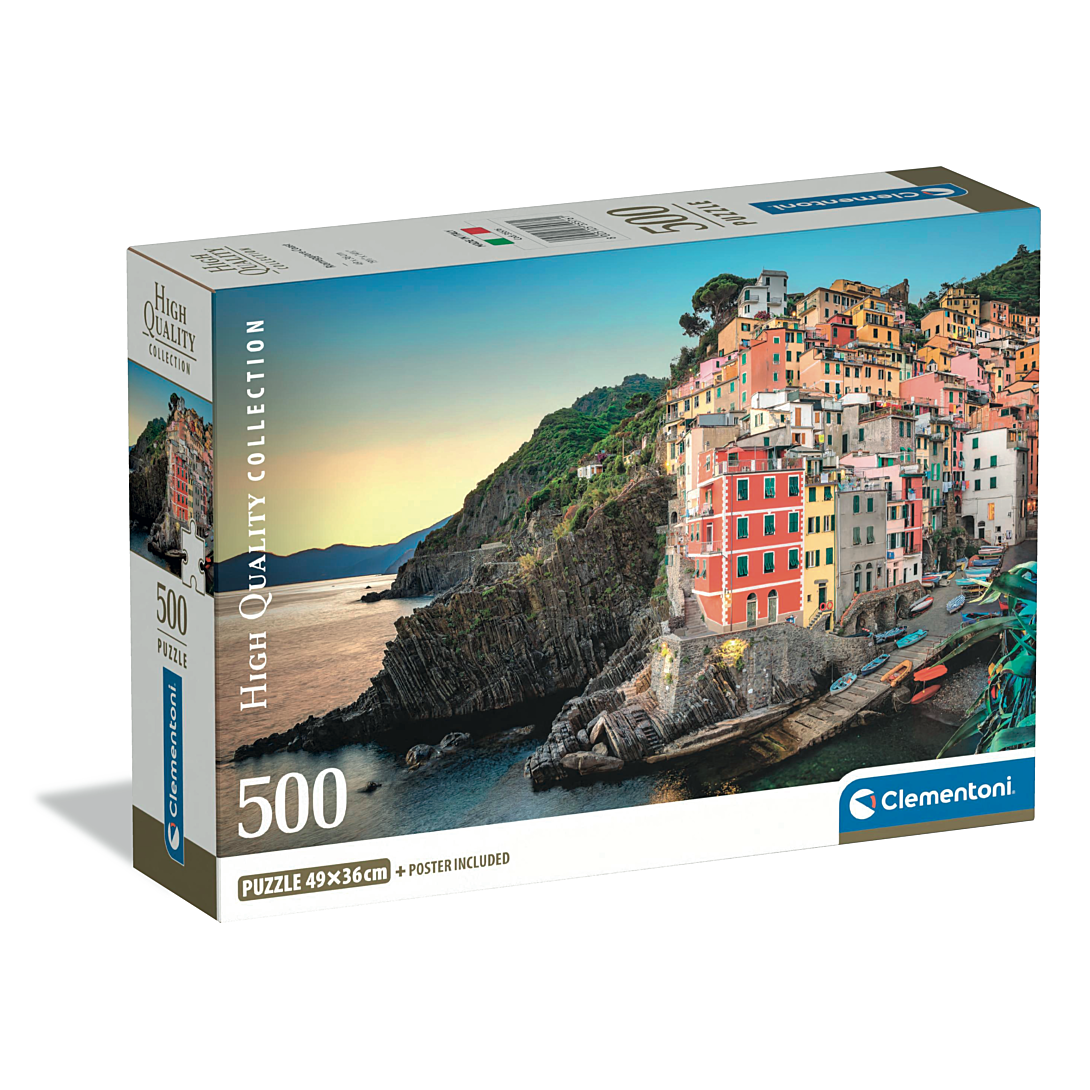 Puzzle Compact 500 pièces : Côte de Riomaggiore Clementoni Puzzles - vue 9