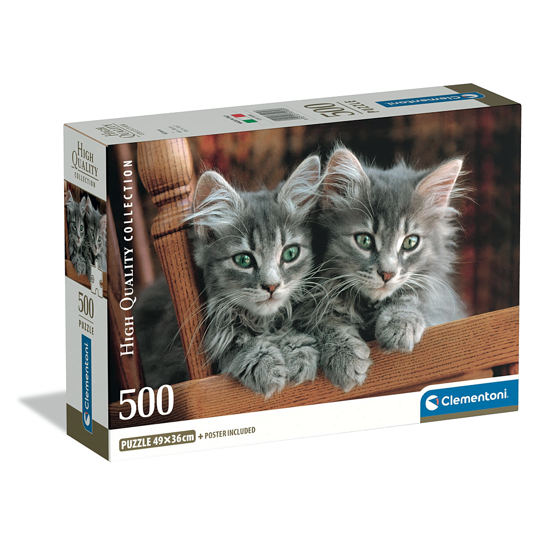 Puzzle Compact 500 pièces : Chatons Clementoni Puzzles - vue 10