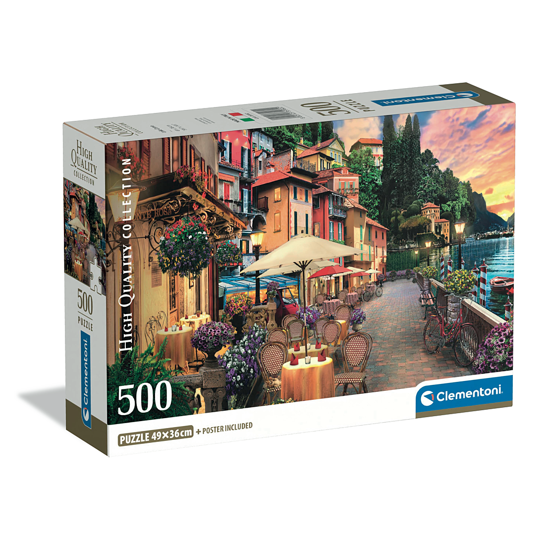 Puzzle Compact 500 pièces : Lac de Côme Clementoni Puzzles - vue 2