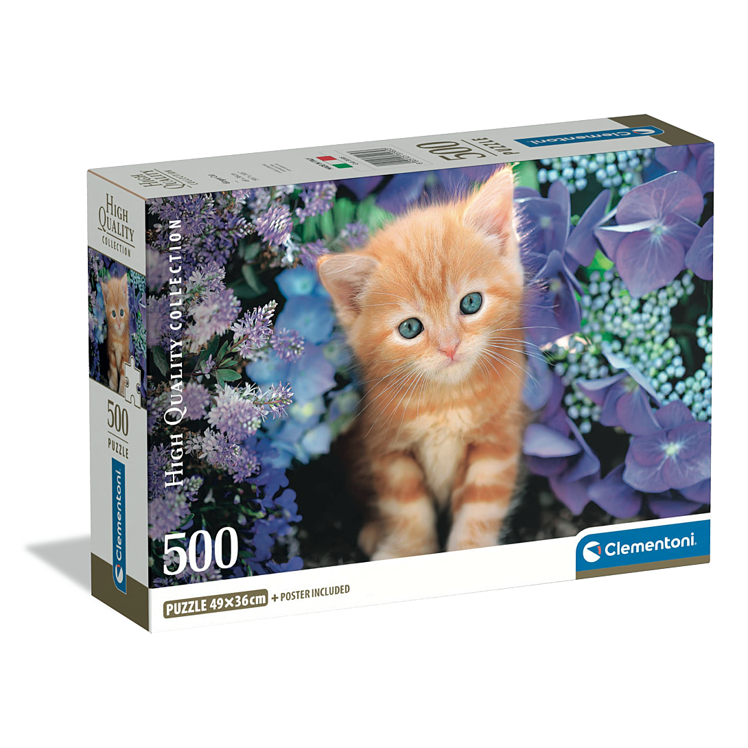Puzzle Compact 500 pièces : Le Chat Roux Clementoni Puzzles - vue 2