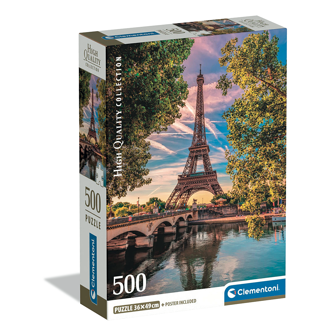 Puzzle Compact 500 pièces : Au fil de la Seine Clementoni Puzzles - vue 10