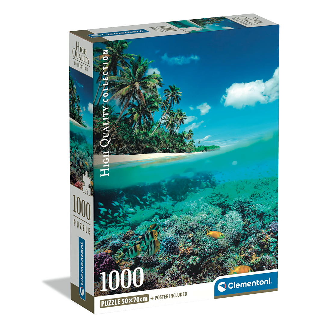 Puzzle Compact 1000 pièces : Le Paradis d'Été Clementoni Puzzles