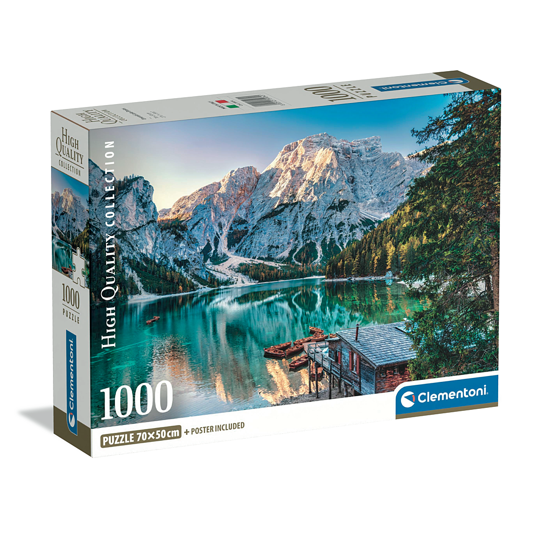 Puzzle Compact 1000 pièces : Lac Braies Clementoni Puzzles - vue 9