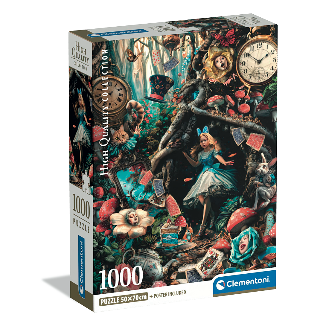 Clementoni Puzzle pour Adultes 1000 Pièces HQC Another Day in Wonderland Compact Box Box Fabriqué en Italie 39935 - vue 2