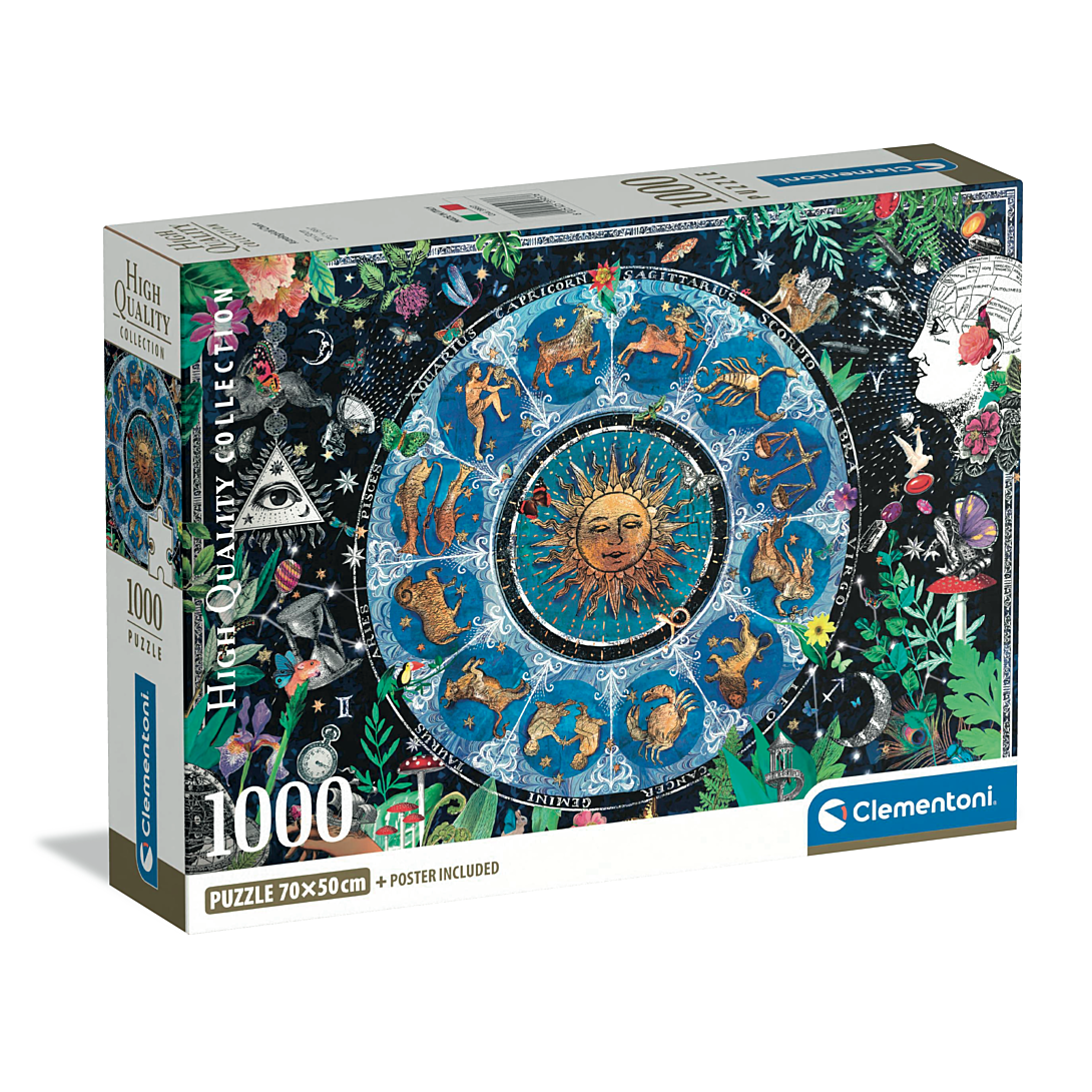 Puzzle Compact 1000 pièces : Thème Astrologique Clementoni Puzzles - vue 9