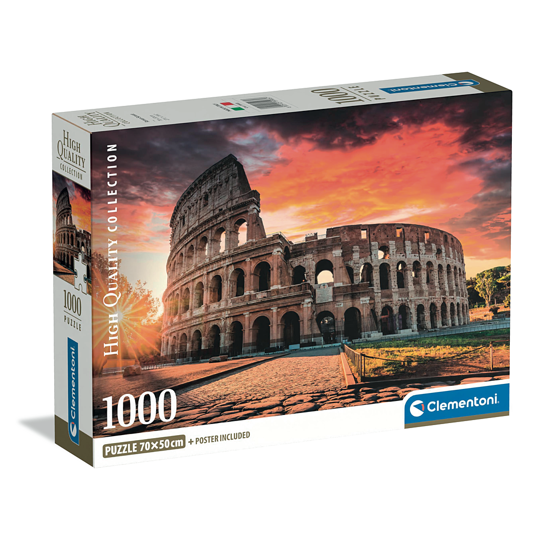 Puzzle Compact 1000 pièces : Coucher de soleil romain Clementoni Puzzles - vue 2