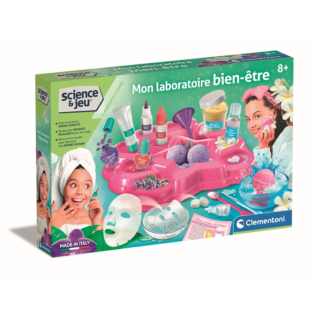 Clementoni Sciences et Jeu Mon laboratoire bien être Fabriquer soi même ses produits de beauté Fabriqué en italie
