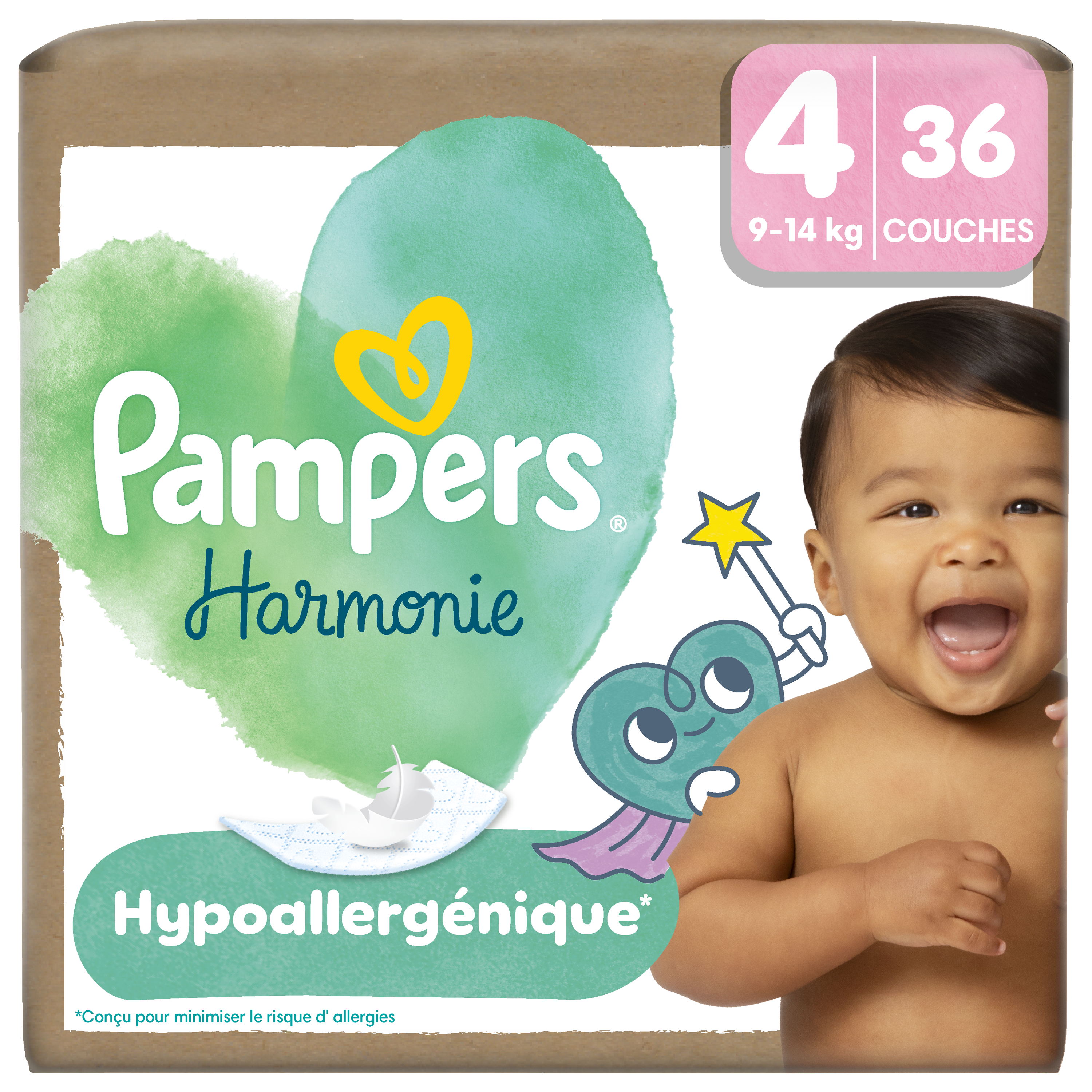 Pampers harmonie ed limitée taille 4 9kg 14kg – x36 couches - vue 2