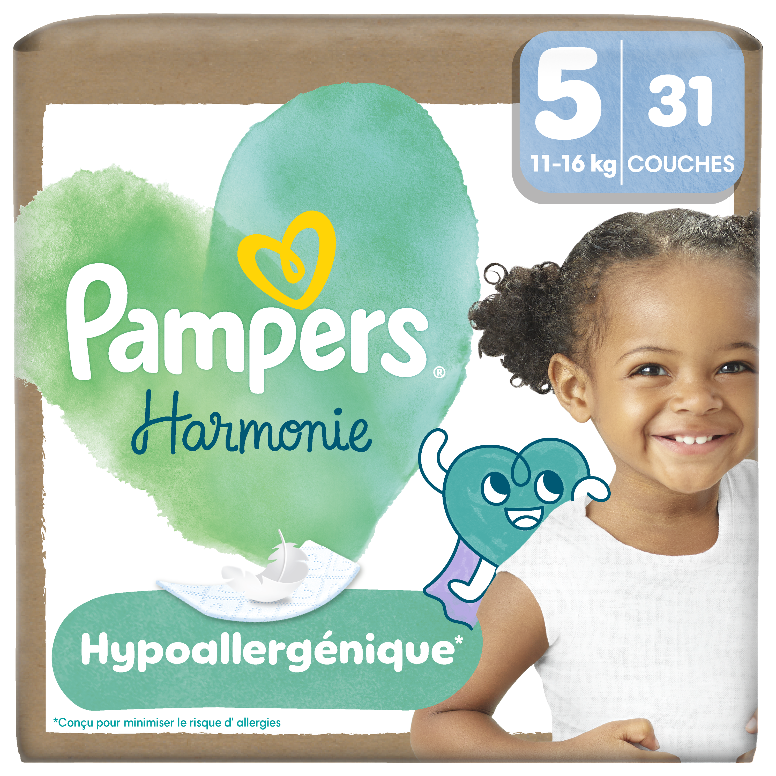 Pampers harmonie ed limitée taille 5 11kg 16kg – x31 couches - vue 2