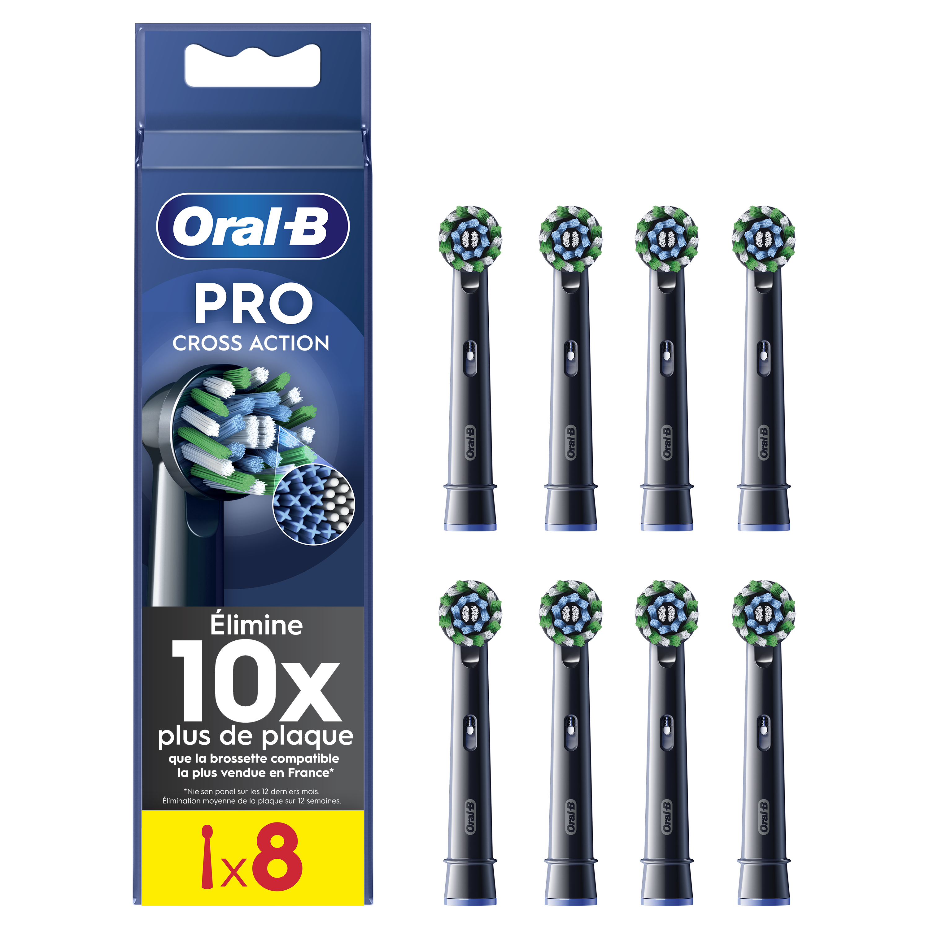 Brossette Dentaire Cross Action X8 X filaments Oral B Le Lot De 8 Brossettes - vue 9