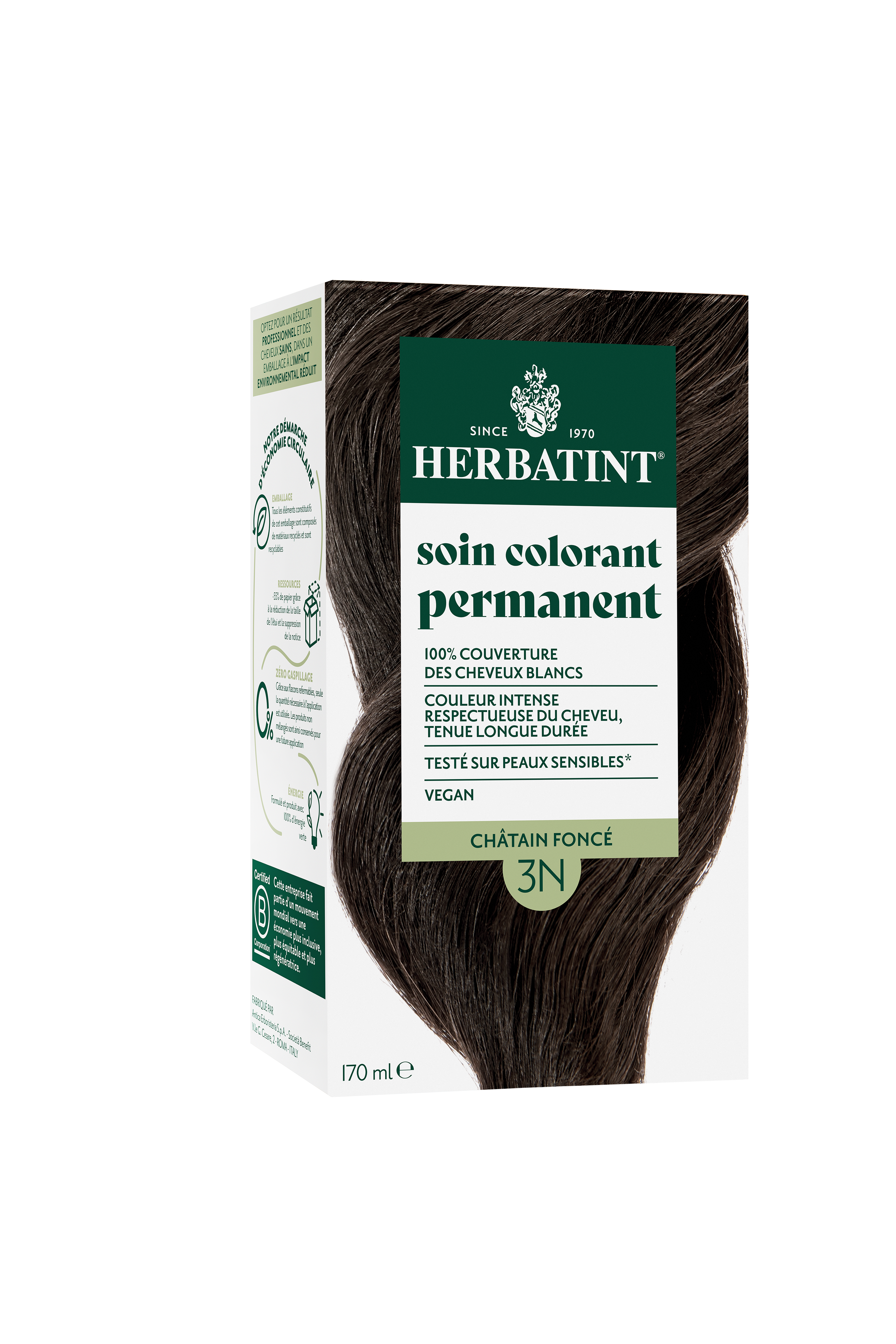 Herbatint Soin Colorant Permanent 4R Chatain Cuivre 170ml - vue 9