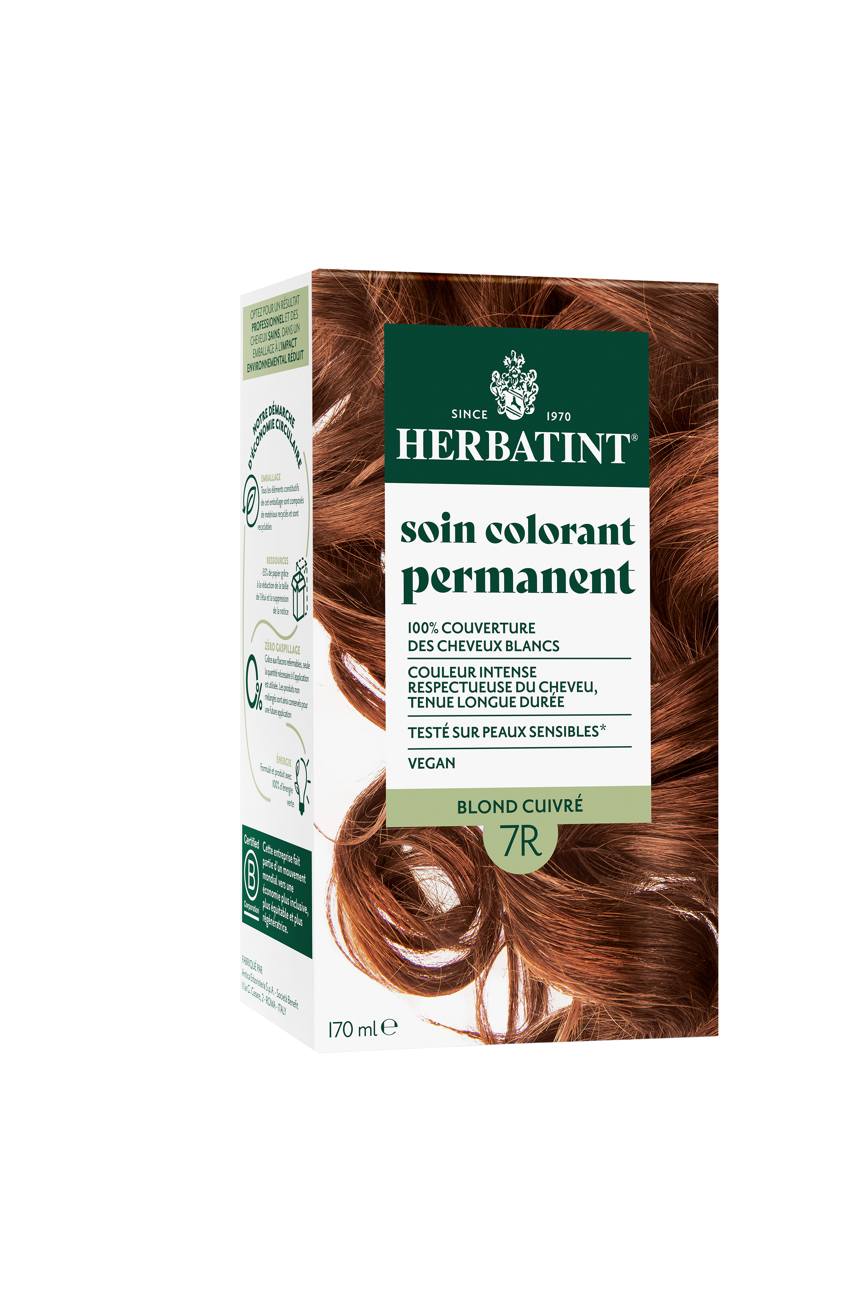 Herbatint Soin Colorant Permanent 4R Chatain Cuivre 170ml - vue 2