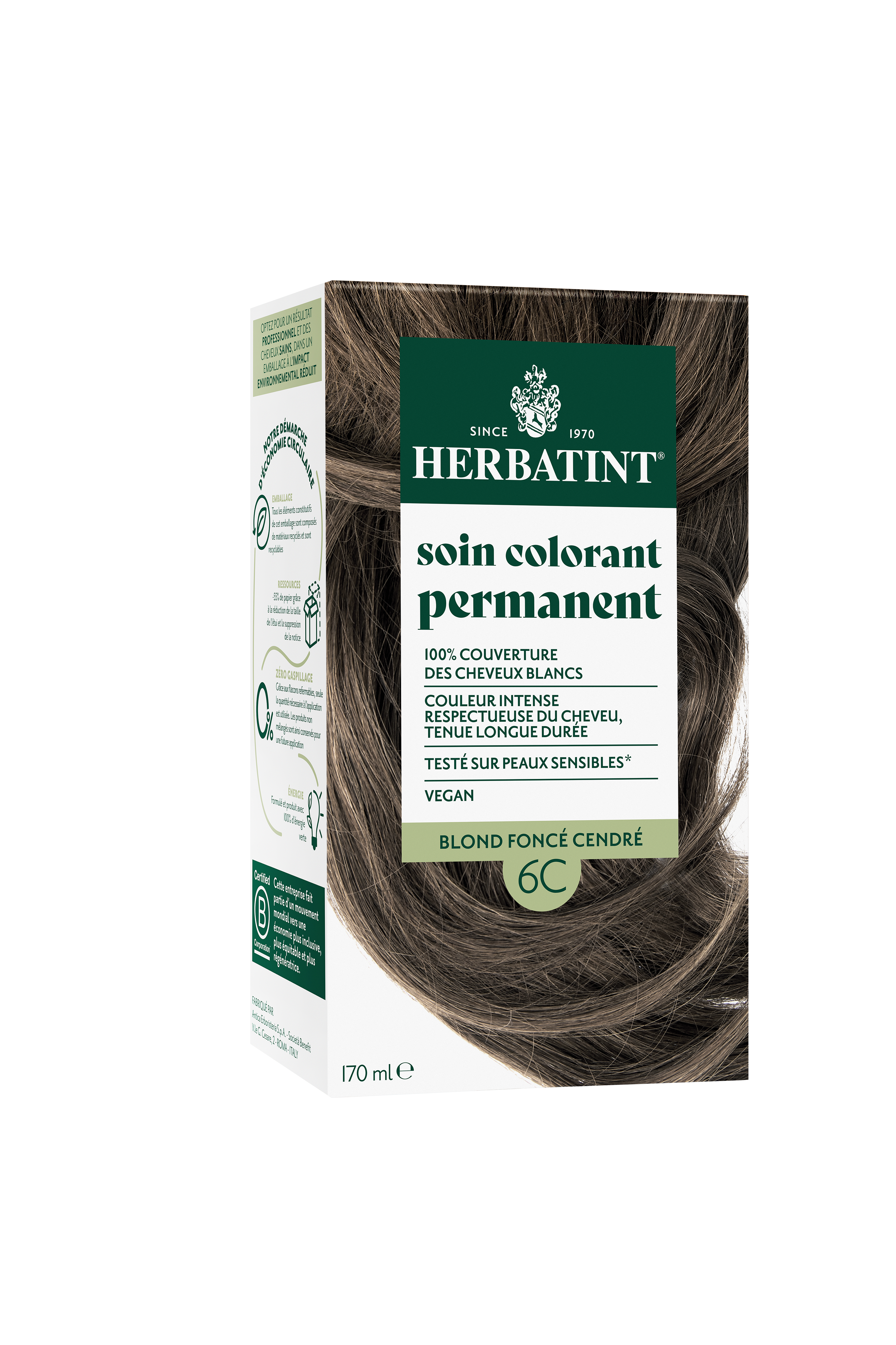Herbatint Soin Colorant Permanent 4R Chatain Cuivre 170ml - vue 7