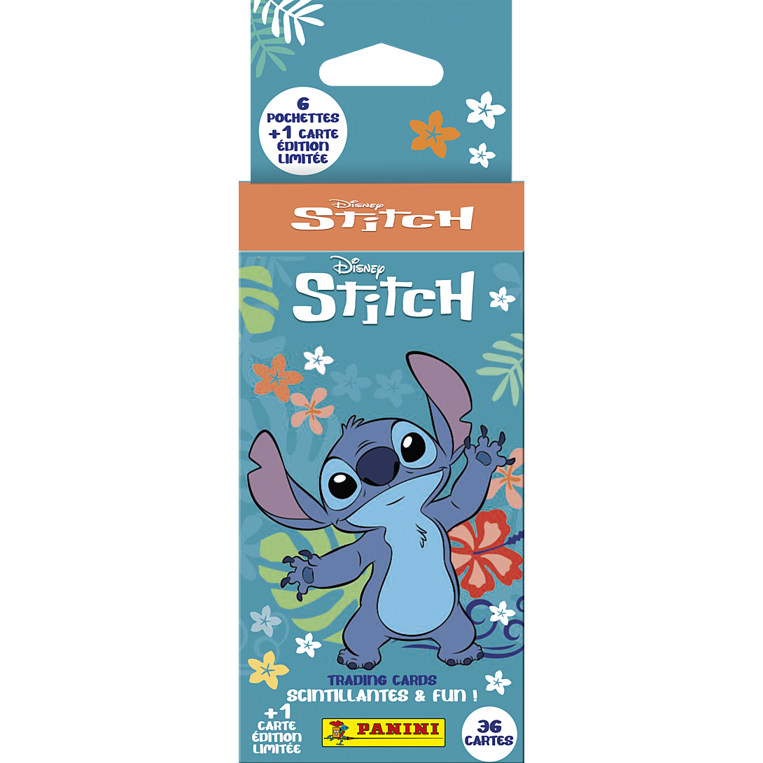 Blister de 6 pochettes + 1 carte EL PANINI STITCH TC 36 cartes - vue 2