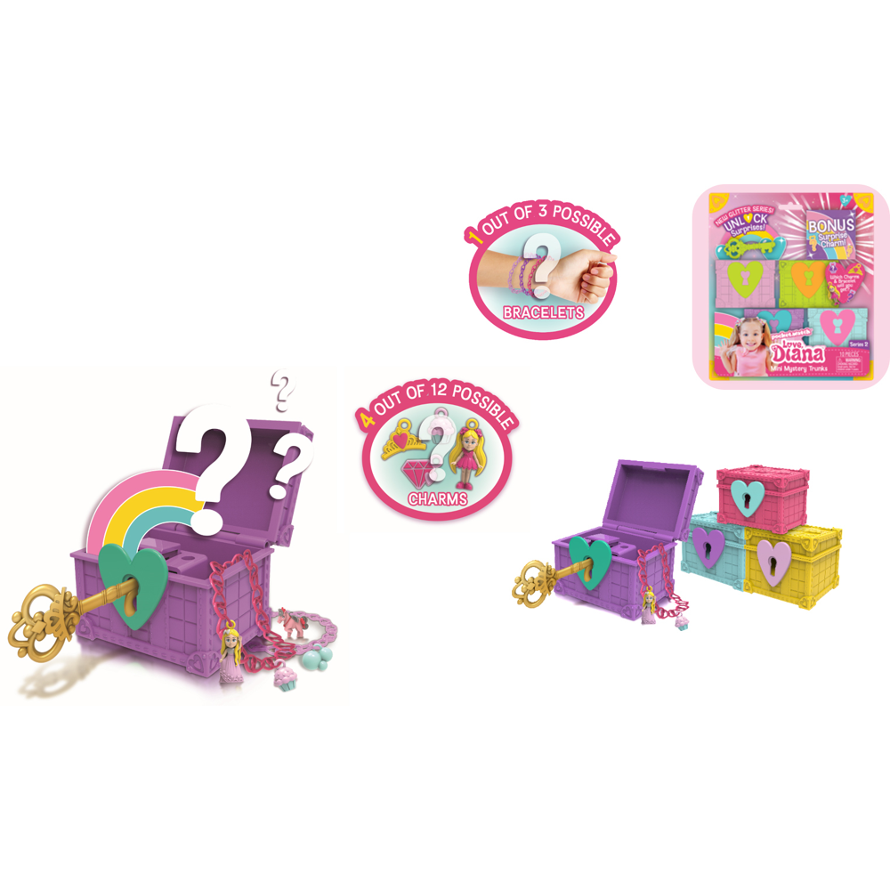 Ld - Blister 4 Coffres Surprise - Love Diana