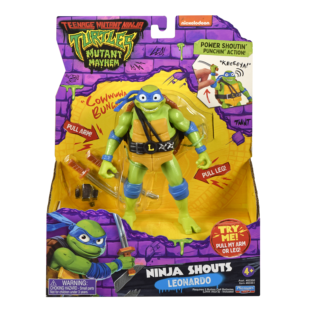 Tortues Ninja - Figurine Deluxe 15 Cm Avec Fonction Électronique - Leonardo - Tmnt