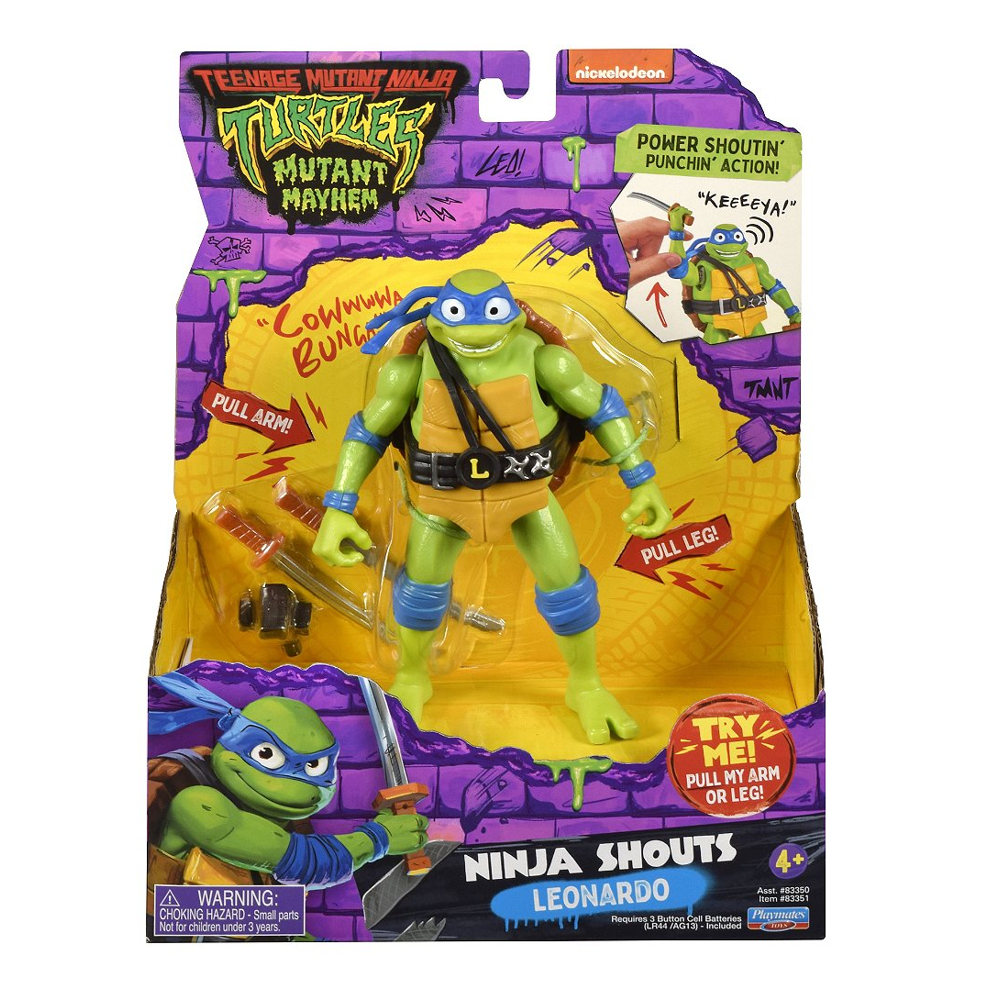 Tortues Ninja - Figurine Deluxe 15 Cm Avec Fonction Électronique - Leonardo - Tmnt