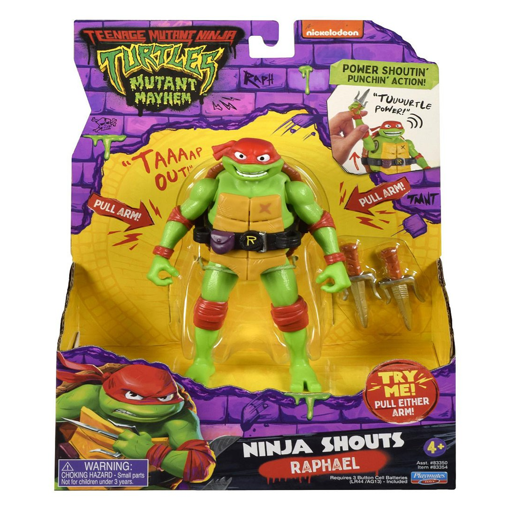 Tortues Ninja - Figurine Deluxe 15 Cm Avec Fonction Électronique - Raphael - Tmnt