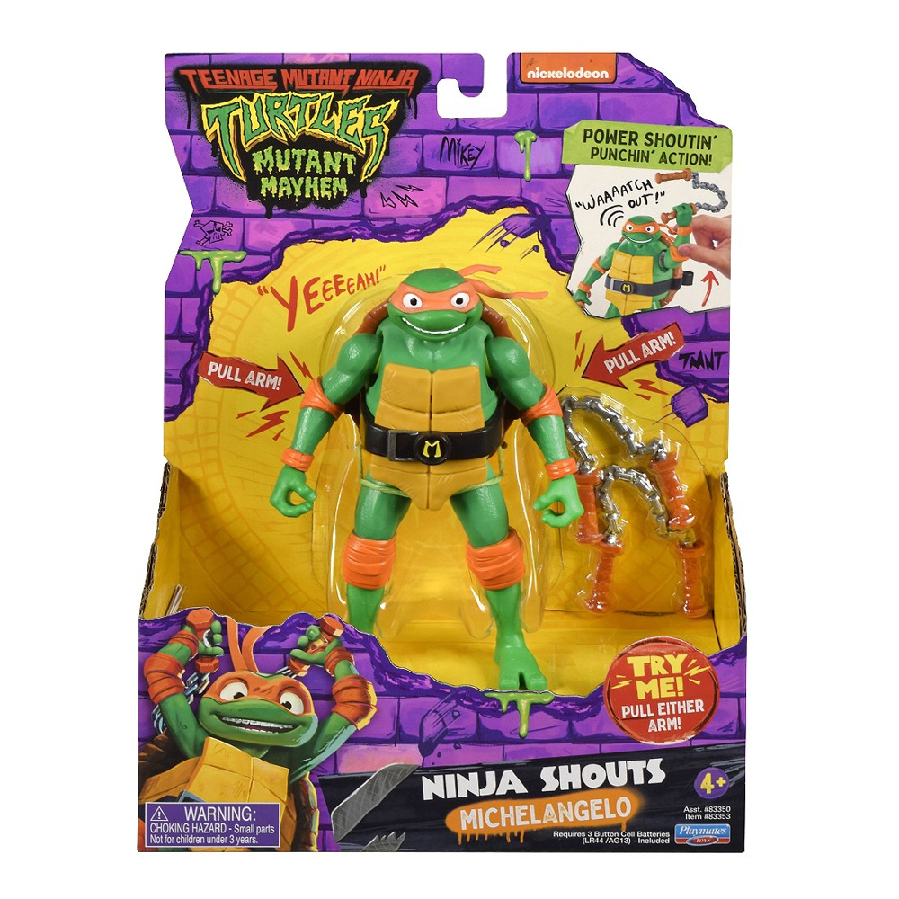 Tortues Ninja - Figurine Deluxe 15 Cm Avec Fonction Électronique - Michelangelo - Tmnt