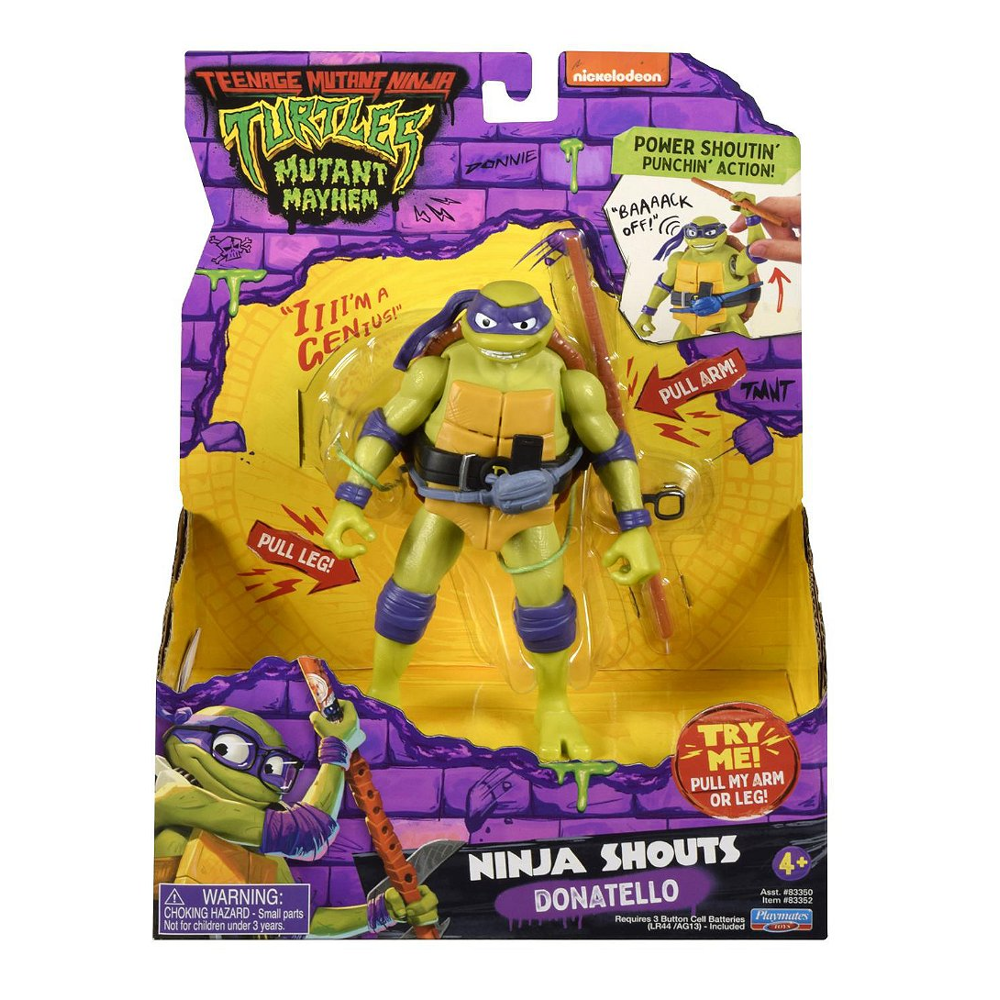 Tortues Ninja - Figurine Deluxe 15 Cm Avec Fonction Électronique - Donatello - Tmnt