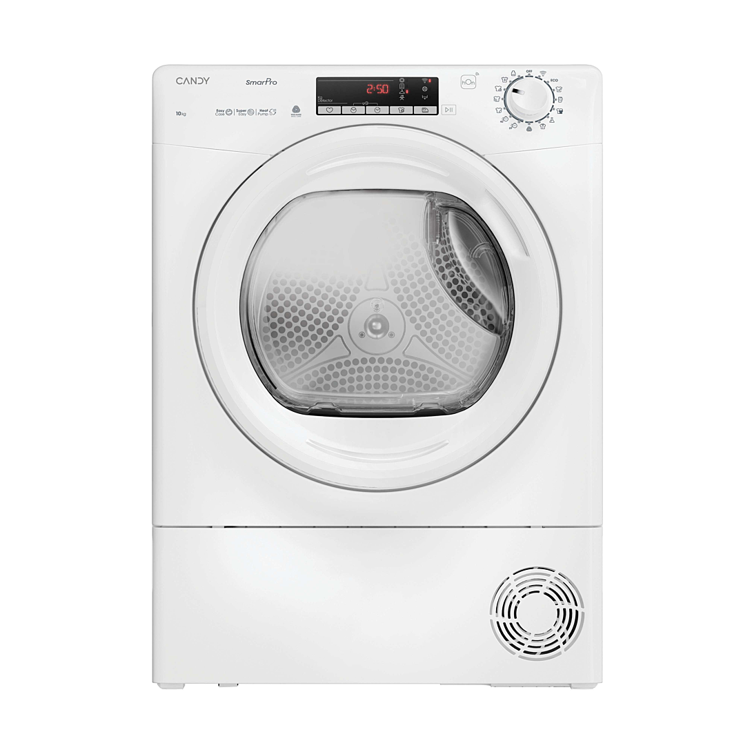 CANDY S&egrave;che-linge CRO EH10N2TE-S Blanc 10 kg Pose libre