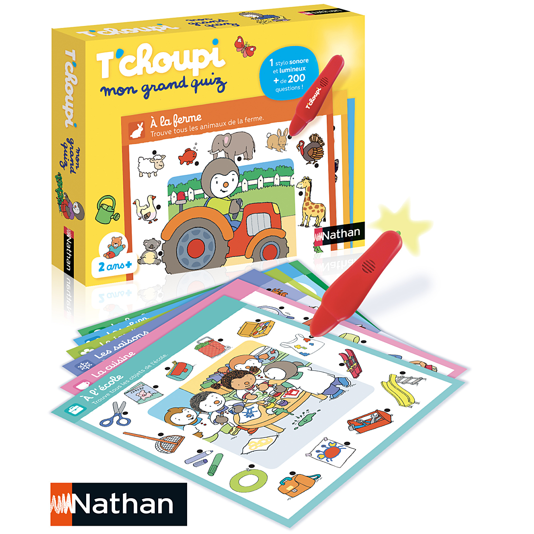 Jeu électronique Mon grand quizz : T'choupi Dujardin Nathan - vue 3