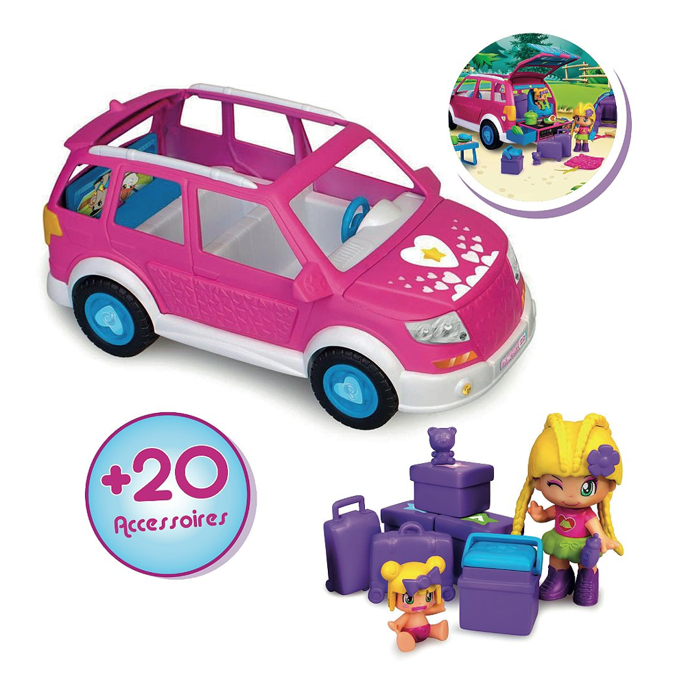 Pinypon - Van Avec Figurines Et Accessoires - Pinypon