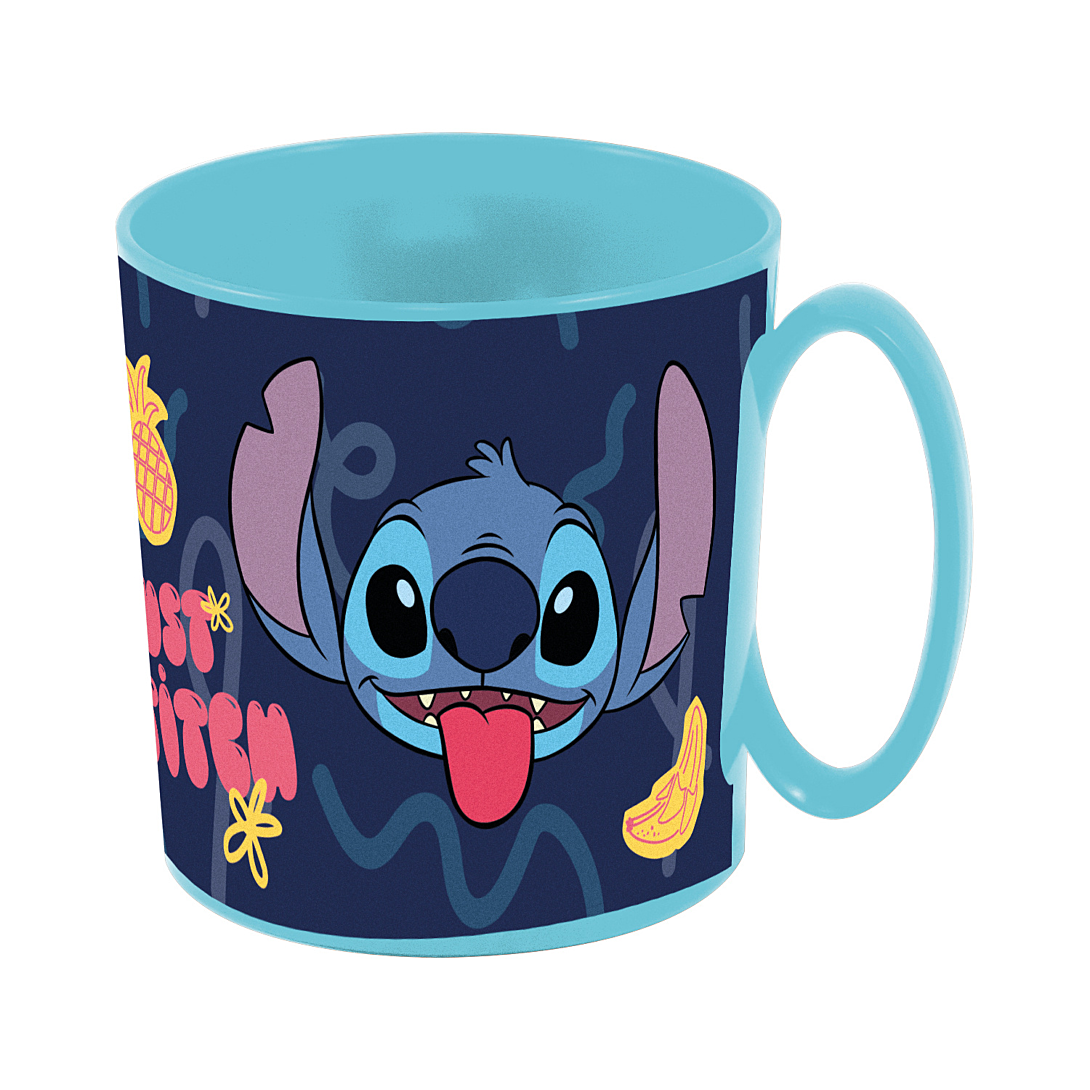 Disney Mug Compatible Micro ondes Stitch 390ml Collection Palmiers Sans BPA - vue 2