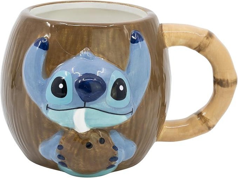 Disney Tasse 325ml 3D Stitch Effet Noix de Coco Collection Coconut - vue 3