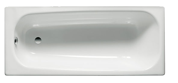Baignoire avec pieds CONTESA 150x70cm 2 trous en acier blanc - ROCA - A236097000